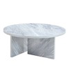 Dolonm 31.5" Round Coffee Table for Living Room, Modern Minimalist & Nordic Style MDF Center Table with Scratch-Resistant Surface - 2 of 4