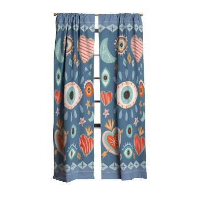 Carey Copeland Written in the Stars Milagros 84" x 50" Single Panel Blackout Window Curtain - Deny Designs