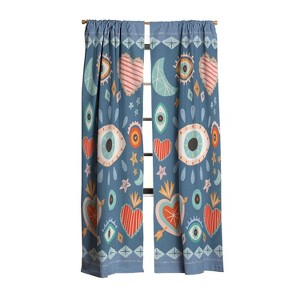 Carey Copeland Written in the Stars Milagros 84" x 50" Single Panel Blackout Window Curtain - Deny Designs - 1 of 4
