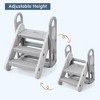 Foldable Kids Step Stool for Bathroom Sink, Toddler Adjustable 3 Steps Stool with Handles, Toilet Potty Training, Nursery Ladder Standing - 4 of 4