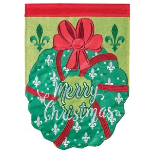 Dicksons Magnolia Garden Outdoor Flag Decoration For Garden, Yard, Or Walkway Large 29 x 42, Weather Resistant Polyester, Christmas Wreath - 1 of 1