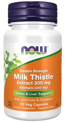 Milk Thistle Extract, Double Strength 300 mg by Now Foods  -  50 VegCap