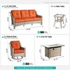 XIZZI OUTDOOR SWIVEL ROCKER SETS: 3-PC Rocker + Modular Sofa & Fire Pit Options - All-Weather Fabric, 8 Color Choices for Patio, Garden, Poolside - 2 of 4