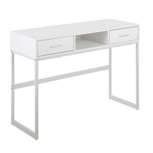 Lyngins Narrow Entryway Table with 2 Drawers and 1 Open Bottom Storage Shelf,Stylish Minimalist Console Table for Living Room - 1 of 4