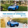 White Licensed Aston Martin 12V Kids Ride On Car With Remote Control Dual 25W Motors Led Lights Music And Safety Belt For Ages 3 To 8 White - 4 of 4