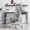 EROMMY Ergonomic Mesh Office Chair with Foot Rest, Big and Tall Computer Chair with 3D Adjustable Headrest and 4D Armrest - 2 of 4