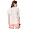 Aeropostale Womens Burnout Lace Embellished T-Shirt - 2 of 3