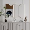 Vynxaria 30x35 Inch Gold Wavy-Edge Wall Mirror - Modern Rectangular Vanity Mirror - 3 of 4