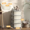 FONTOI 3 Tier Kids Storage Unit with Drawers Chest for Boys Girls Toddlers, Toy Organizer Tower for Nursery Kindergarten, Cream White, 14.5"*30"*14.5" - 3 of 4