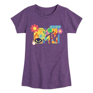 Girls' - MTV - Y2k Logo Fitted Short Sleeve Graphic T-Shirt - 1 of 4