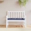 vidaXL Garden Bench Cushion - Non-Slip Navy Blue Oxford Fabric Outdoor/Indoor Seat Pad - 43.3"x19.7"x2.8" - 2 of 4