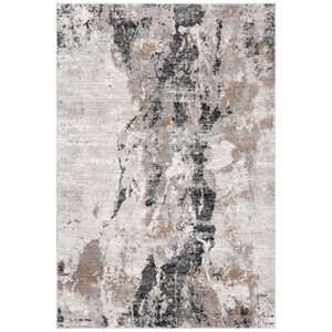 Invista INV696 Power Loomed Area Rug - Ivory/Taupe - 5'3"x7'6" - Safavieh. - 1 of 4