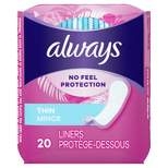 Always Dailies Thin Unscented Panty Liners - Regular