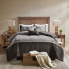 NicBex Faux Suede Full/Queen Comforter Set Lodge Cabin Style Pieced Fabric Bedding Set Quilt Set, Machine Washable, Steam Iron - 4 of 4