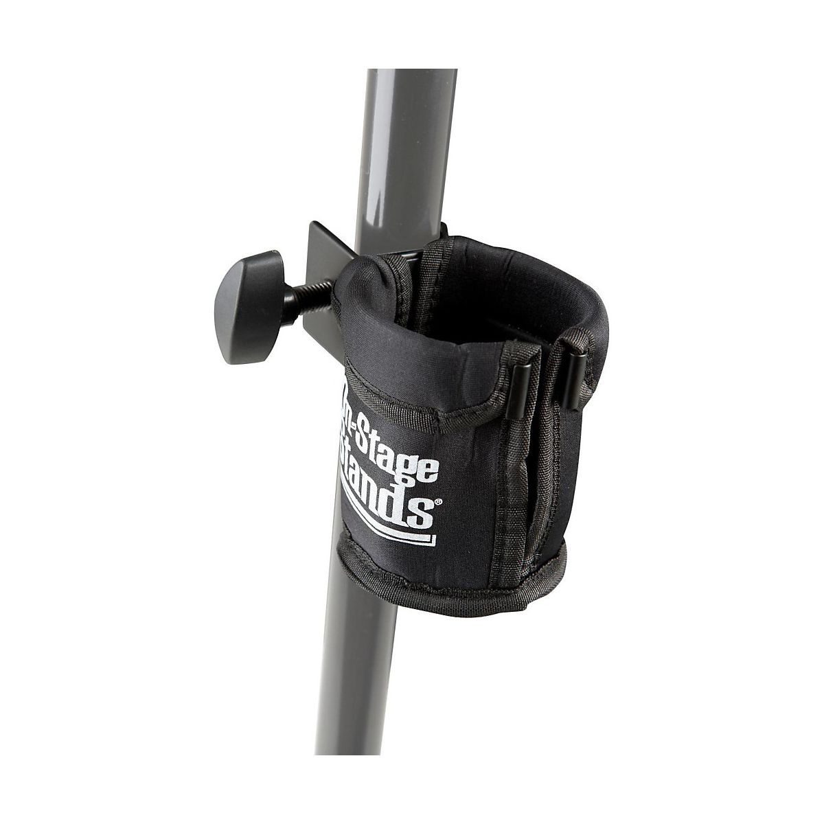 On-Stage Microphone Stand Cup Holder Black Universal Clamp - thumbnail 2