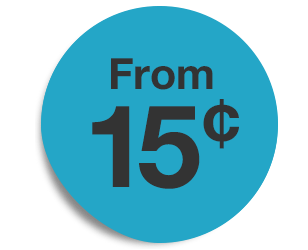 From 15¢