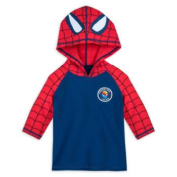 Boys' Marvel Spider-Man Rash Guard Top - Red/Navy Blue - Disney Store