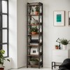 Hommoo 78.7 Inch Tall Narrow Corner Bookshelf - 2 of 4