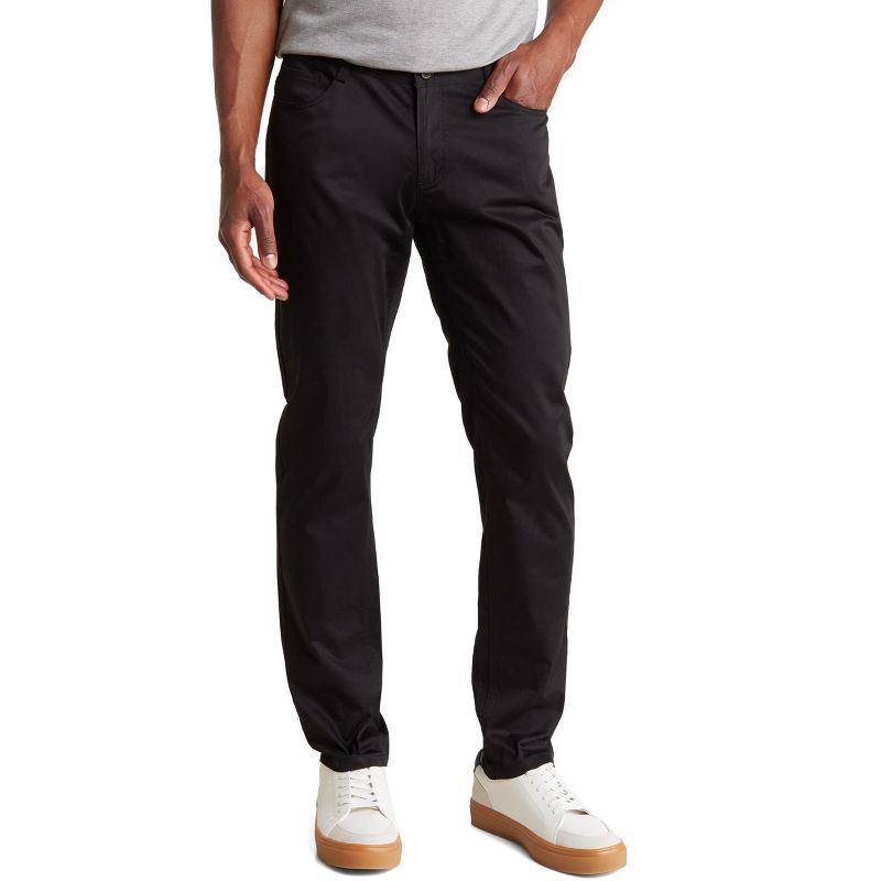 TR PREMIUM - TRD-208 Slim Fit Cotton Stretch Chino Pants BLACK 30X32