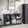 Farmhouse  Cube Bookshelf, Wood Display Cabinet Book Shelves for Bedroom,Living Room,Office - 4 of 4