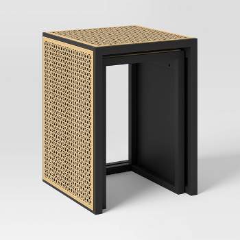 Nesting Accent Table Black/Natural - Threshold™