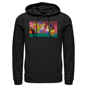 Men's The Simpsons Treehouse of Horror Doppelgangers Scene Pull Over Hoodie - 1 of 4