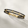 Ross-Simons 20.00 ct. t.w. Black Spinel and Snake-Chain Bracelet in 18kt Gold Over Sterling Size 7 - 4 of 4