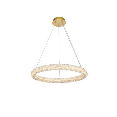 Elegant Lighting Bowen 1 - Light Chandelier in  Satin Gold