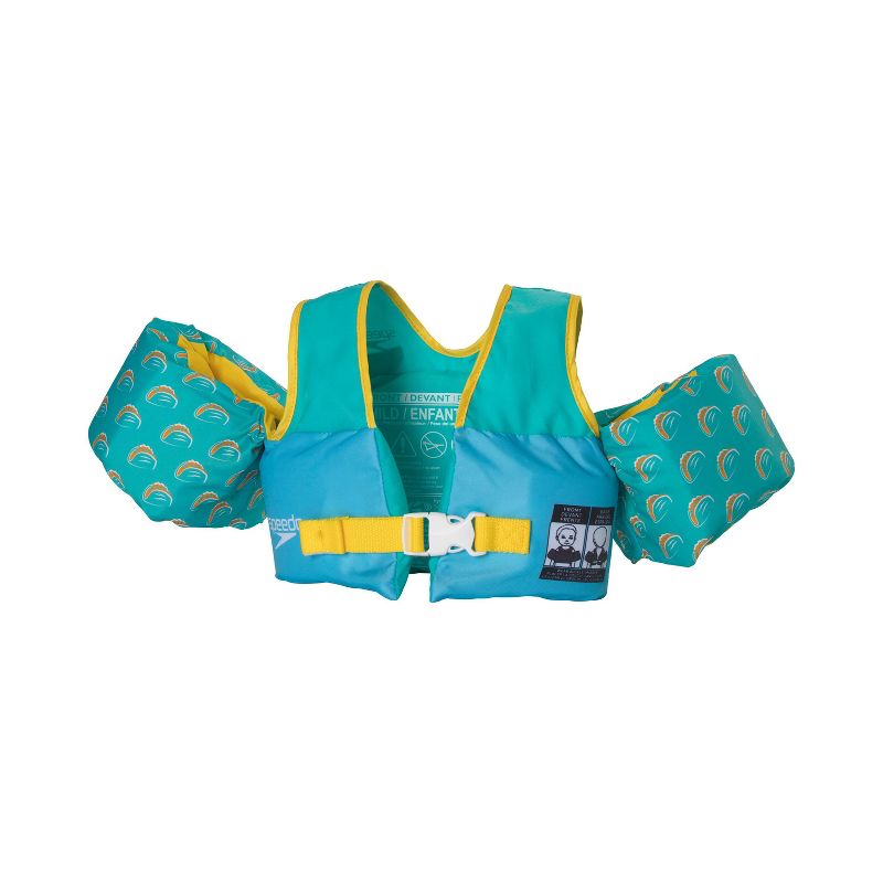 Speedo Splash Jammer Life Jacket Vest Taco Sauras - Blue/Yellow, 3 of 6