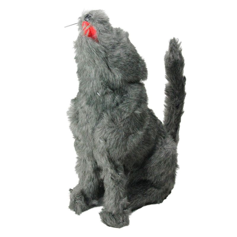 Northlight 22" Prelit Eyed Howling Wolf Halloween Decoration - Gray/Green, 2 of 4