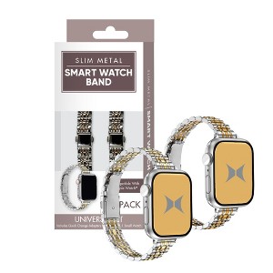 Xtreme Slim Metal Smart Trendy Metal Watch Band 2-Pack for Apple Watch (Large & Small) - 1 of 4