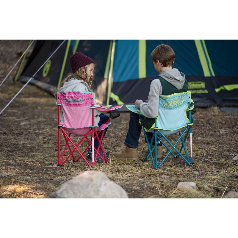 Coleman Kids&#39; Quad Outdoor Portable Camp Chair - Teal, 5 of 7