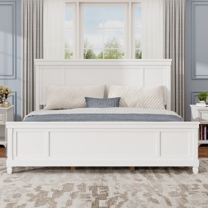 Christopher Knight Home Silas Farmhouse Wooden Bed with Headboard - 1 of 4