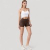 Anna-Kaci Active Women's High Waist Workout Shorts with Side Pockets and Seam-Contoured Fit for Flexible Movement - 4 of 4