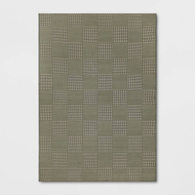 Patterned Grid Outdoor Area Rug - Threshold™ designed with Studio McGee