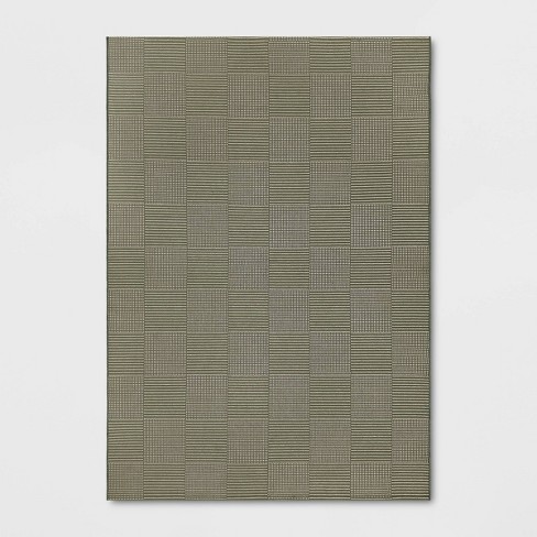 Patterned Grid Outdoor Area Rug - Threshold™ designed with Studio McGee - image 1 of 4