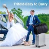 72'' Bridal Wedding Gown Garment Bag, 15'' Gusseted Cover with Shoe Pockets, Travel Storage for Prom Dresses - 3 of 4