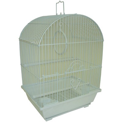 YML A1304WHT Round Top Style Small Parakeet Cage 11 x 9 x 16 inches