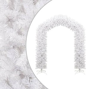 vidaXL Christmas Tree Arch White 8.86ft - 1 of 4