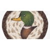 Earth Rugs Duck Print Coaster – Rustic Nature-Inspired Drink Protector 5"x5" - 2 of 3