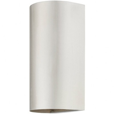 Brushed Nickel 1-Light Outdoor Wall Sconce, Dark Sky Compliant