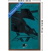 Trends International NHL San Jose Sharks - Logo 25 Framed Wall Poster Prints - 3 of 4