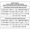3pk 4" Letter Pop-Out Set Chevron 765 Characters - Barker Creek - 4 of 4