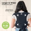 KeaBabies D-Lite Baby Wrap Carrier, Adjustable Baby Carrier, Baby Sling, Newborn, Infant, Toddler 7-44lbs - 2 of 4
