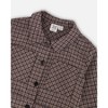 Deux par Deux Girl Jacquard Knit Jacket with Houndstooth Pattern - 4 of 4