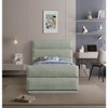 Meridian Furniture,Paxton Chenille Fabric Bed - 3 of 4