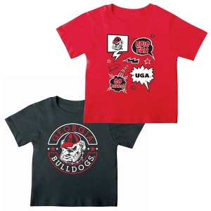 NCAA Georgia Bulldogs Toddler Boys' 2pk T-Shirt - 1 of 3