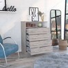 CAVINAS Dresser for Bedroom with 1 Open shelf,Modern Chest of Drawers with White Metal Handle,Freestanding Dresser for Bedroom - 2 of 4