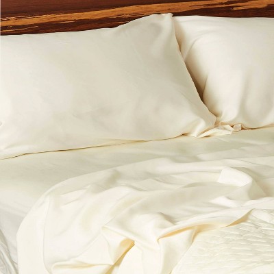 Ivory Organic Bamboo Deep Pocket King Sheet Set