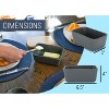 Nat & Jules Matte Grey 6.5 x 4 Ceramic and Bamboo Butter Dish With Lid - 2 of 4